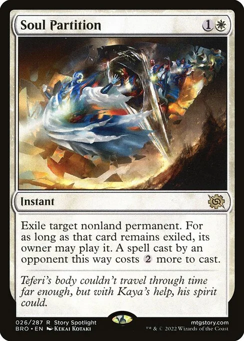 Soul Partition, carta Magic di tipo Instant illustrata da Kekai Kotaki