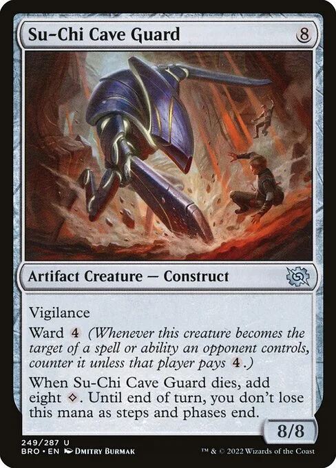 Su-Chi Cave Guard, carta Magic di tipo Artifact Creature — Construct illustrata da Dmitry Burmak