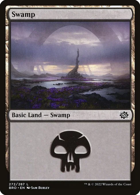 Swamp, carta Magic di tipo Basic Land — Swamp illustrata da Sam Burley