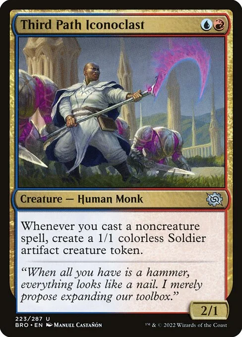 Third Path Iconoclast, carta Magic di tipo Creature — Human Monk illustrata da Manuel Castañón