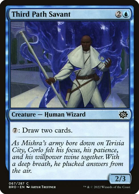 Third Path Savant, carta Magic di tipo Creature — Human Wizard illustrata da Artur Treffner