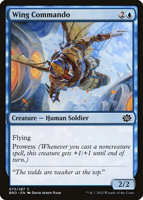 Wing Commando, carta Magic di tipo Creature — Human Soldier illustrata da David Auden Nash