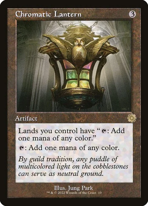 Chromatic Lantern, carta Magic di tipo Artifact illustrata da Jung Park