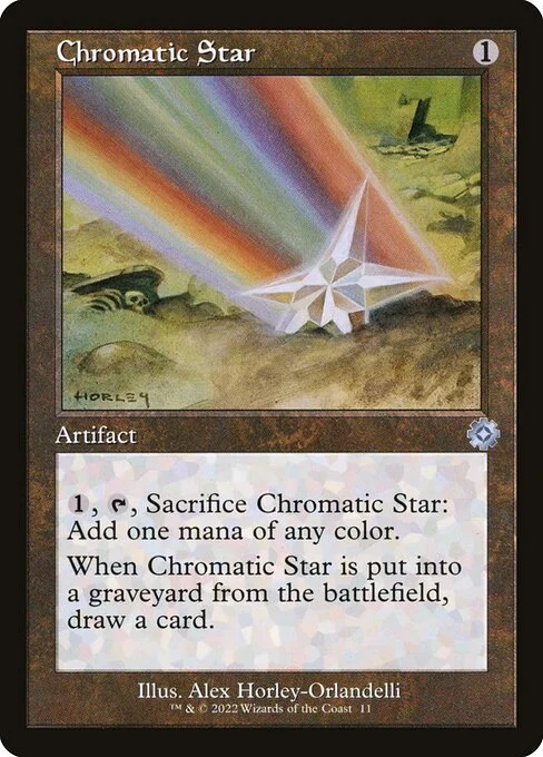 Chromatic Star, carta Magic di tipo Artifact illustrata da Alex Horley-Orlandelli