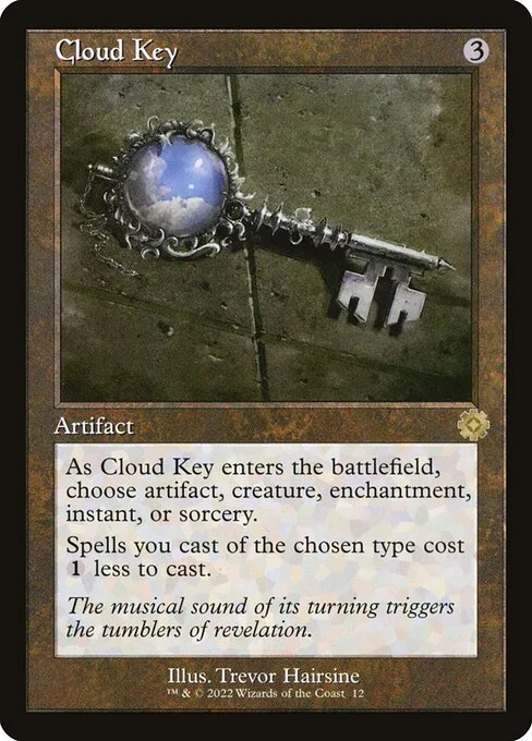 Cloud Key, carta Magic di tipo Artifact illustrata da Trevor Hairsine