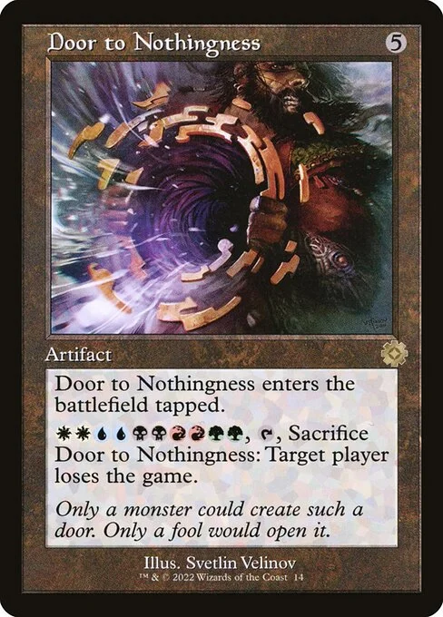 Door to Nothingness, carta Magic di tipo Artifact illustrata da Svetlin Velinov
