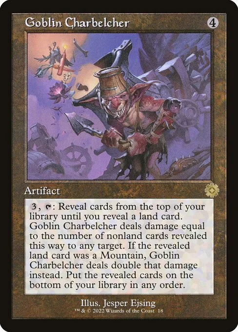 Goblin Charbelcher, carta Magic di tipo Artifact illustrata da Jesper Ejsing
