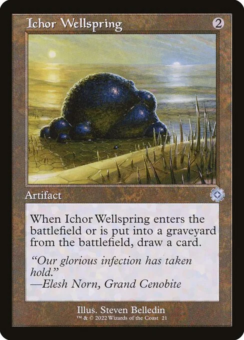 Ichor Wellspring, carta Magic di tipo Artifact illustrata da Steven Belledin
