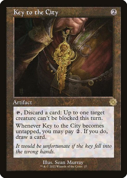 Key to the City, carta Magic di tipo Artifact illustrata da Sean Murray