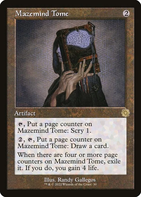 Mazemind Tome, carta Magic di tipo Artifact — Book illustrata da Randy Gallegos