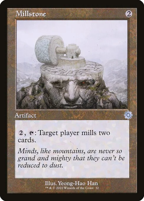 Millstone, carta Magic di tipo Artifact illustrata da Yeong-Hao Han