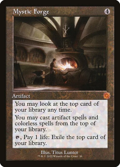 Mystic Forge, carta Magic di tipo Artifact illustrata da Titus Lunter