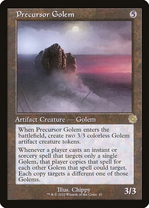 Precursor Golem, carta Magic di tipo Artifact Creature — Golem illustrata da Chippy