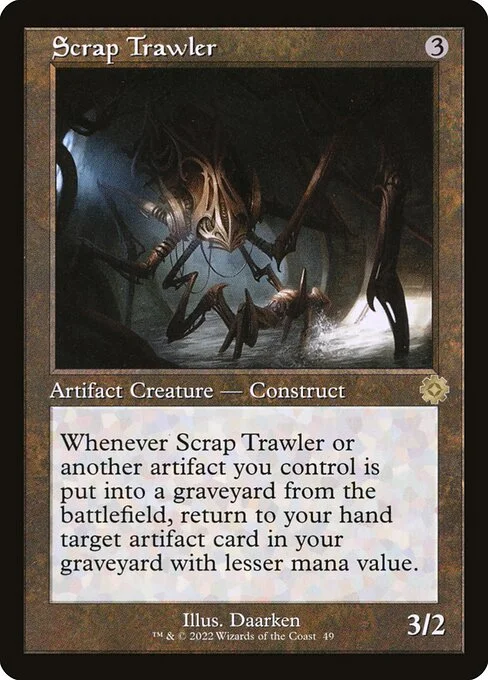 Scrap Trawler, carta Magic di tipo Artifact Creature — Construct illustrata da Daarken