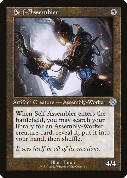Self-Assembler, carta Magic di tipo Artifact Creature — Assembly-Worker illustrata da Toraji