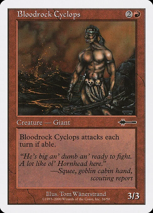 Bloodrock Cyclops, carta Magic di tipo Creature — Cyclops illustrata da Tom Wänerstrand