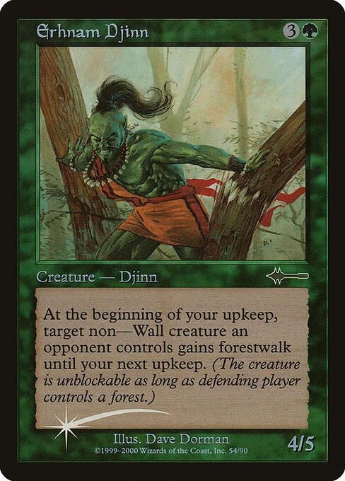 Erhnam Djinn, carta Magic di tipo Creature — Djinn illustrata da Dave Dorman
