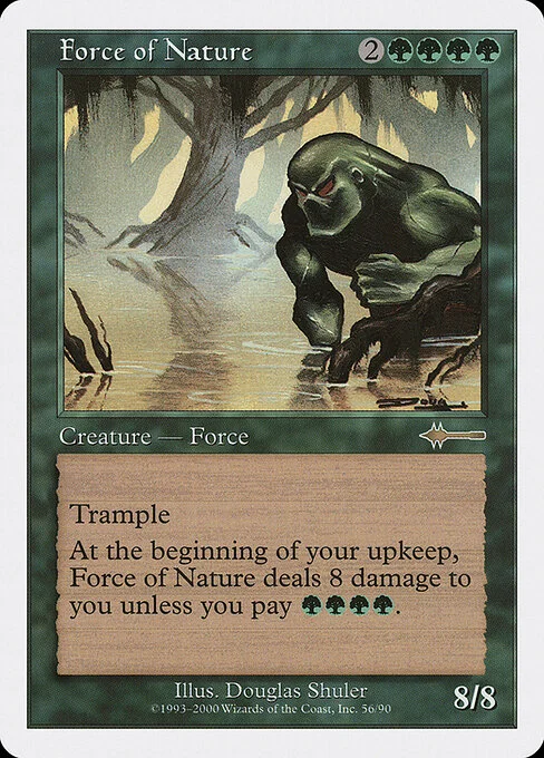 Force of Nature, carta Magic di tipo Creature — Elemental illustrata da Douglas Shuler