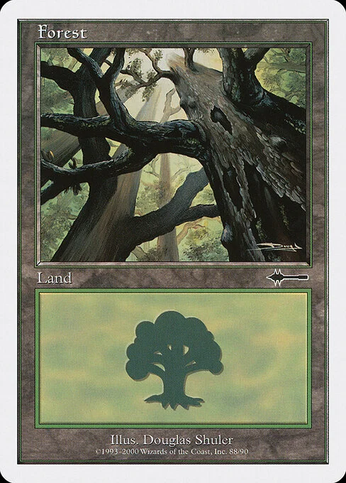 Forest, carta Magic di tipo Basic Land — Forest illustrata da Douglas Shuler