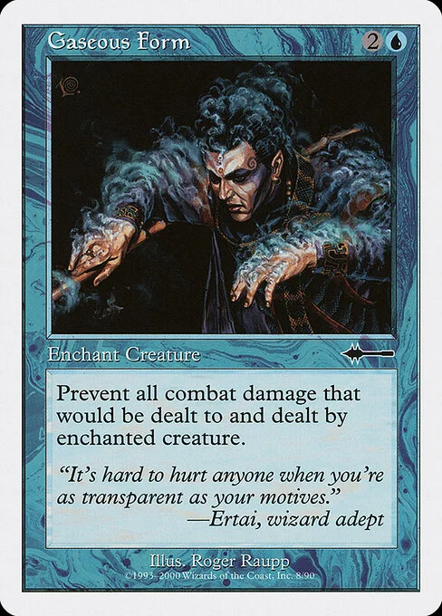 Gaseous Form, carta Magic di tipo Enchantment — Aura illustrata da Roger Raupp