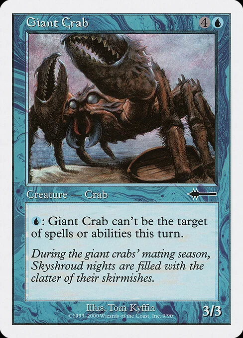 Giant Crab, carta Magic di tipo Creature — Crab illustrata da Tom Kyffin
