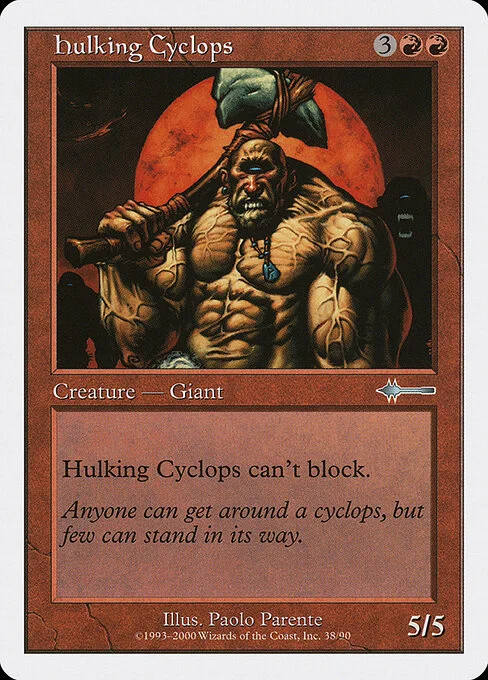 Hulking Cyclops, carta Magic di tipo Creature — Cyclops illustrata da Paolo Parente