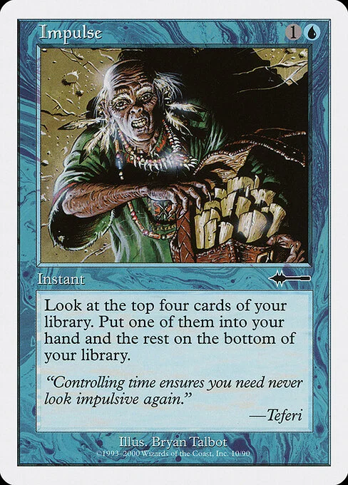 Impulse, carta Magic di tipo Instant illustrata da Bryan Talbot