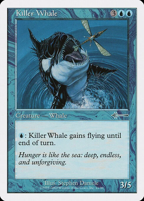 Killer Whale, carta Magic di tipo Creature — Whale illustrata da Stephen Daniele