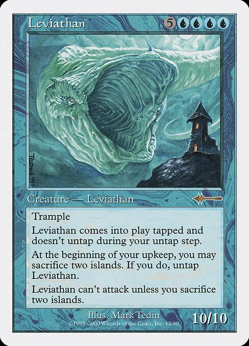 Leviathan, carta Magic di tipo Creature — Leviathan illustrata da Mark Tedin