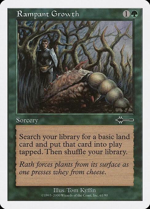 Rampant Growth, carta Magic di tipo Sorcery illustrata da Tom Kyffin