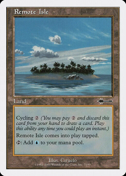 Remote Isle, carta Magic di tipo Land illustrata da Ciruelo