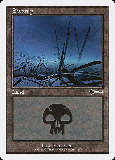 Swamp, carta Magic di tipo Basic Land — Swamp illustrata da John Avon
