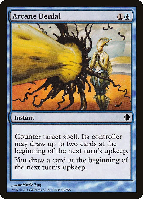 Arcane Denial, carta Magic di tipo Instant illustrata da Mark Zug