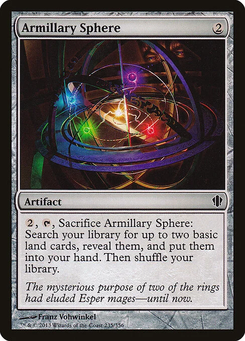 Armillary Sphere, carta Magic di tipo Artifact illustrata da Franz Vohwinkel