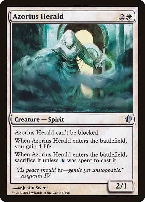 Azorius Herald, carta Magic di tipo Creature — Spirit illustrata da Justin Sweet