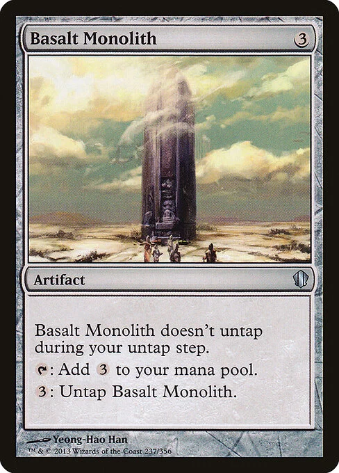 Basalt Monolith, carta Magic di tipo Artifact illustrata da Yeong-Hao Han