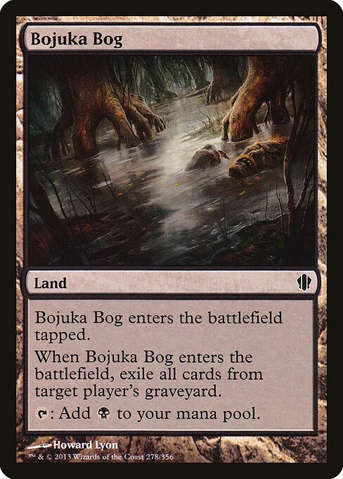Bojuka Bog, carta Magic di tipo Land illustrata da Howard Lyon