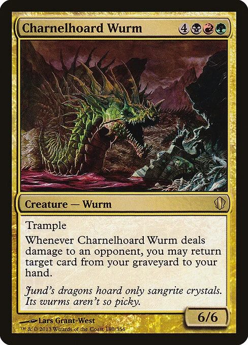Charnelhoard Wurm, carta Magic di tipo Creature — Wurm illustrata da Lars Grant-West