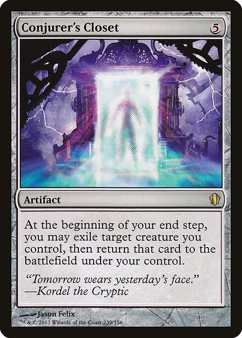 Conjurer's Closet, carta Magic di tipo Artifact illustrata da Jason Felix