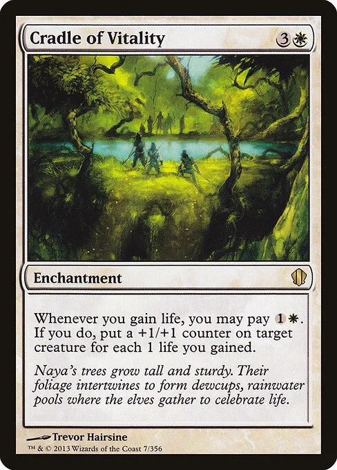 Cradle of Vitality, carta Magic di tipo Enchantment illustrata da Trevor Hairsine