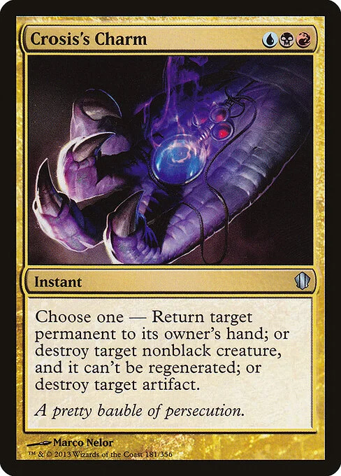Crosis's Charm, carta Magic di tipo Instant illustrata da Marco Nelor