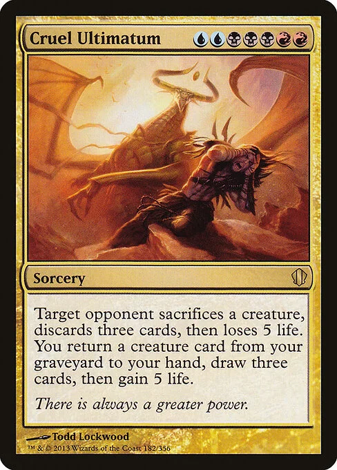 Cruel Ultimatum, carta Magic di tipo Sorcery illustrata da Todd Lockwood