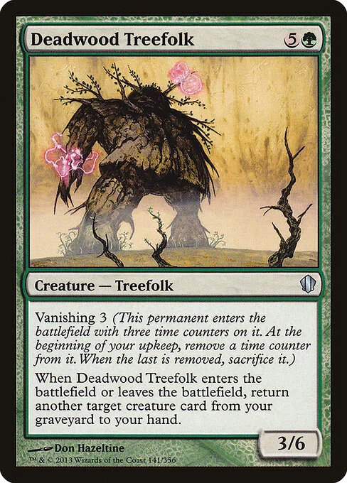 Deadwood Treefolk, carta Magic di tipo Creature — Treefolk illustrata da Don Hazeltine