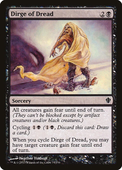 Dirge of Dread, carta Magic di tipo Sorcery illustrata da Heather Hudson