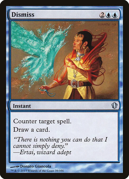 Dismiss, carta Magic di tipo Instant illustrata da Donato Giancola