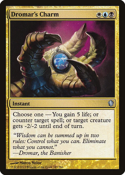 Dromar's Charm, carta Magic di tipo Instant illustrata da Marco Nelor