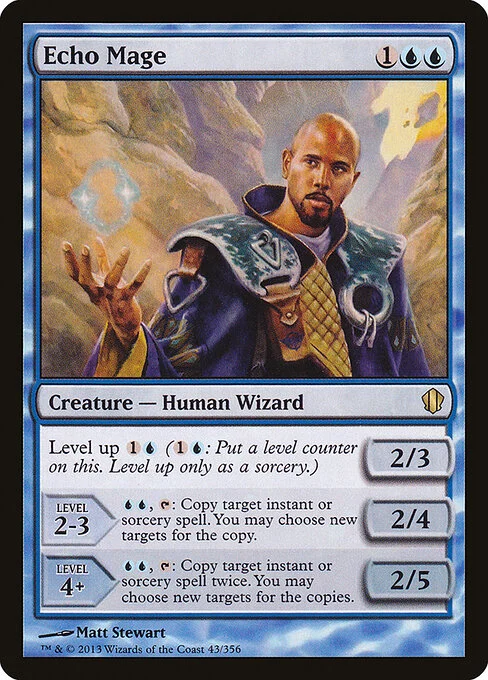 Echo Mage, carta Magic di tipo Creature — Human Wizard illustrata da Matt Stewart