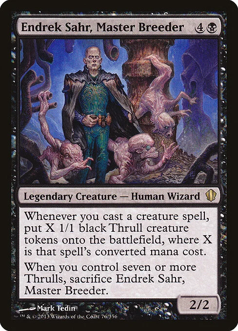 Endrek Sahr, Master Breeder, carta Magic di tipo Legendary Creature — Human Wizard illustrata da Mark Tedin