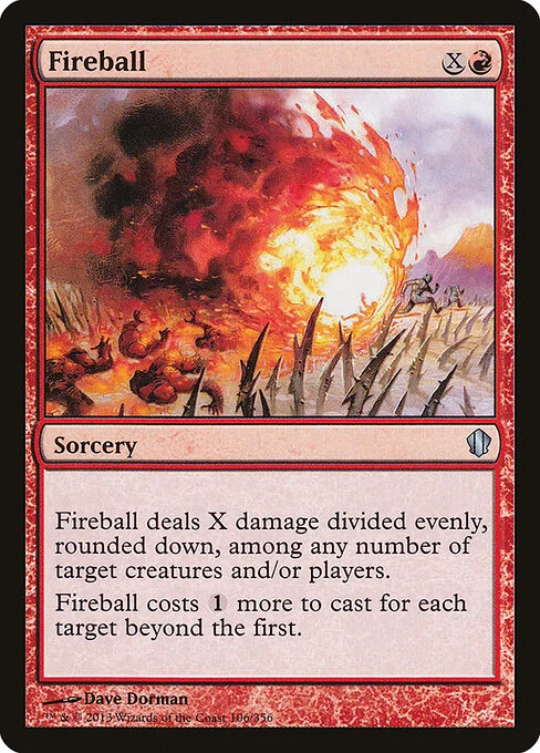 Fireball, carta Magic di tipo Sorcery illustrata da Dave Dorman