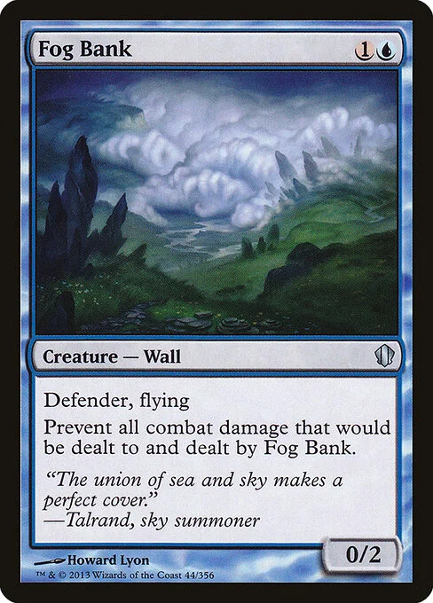 Fog Bank, carta Magic di tipo Creature — Wall illustrata da Howard Lyon